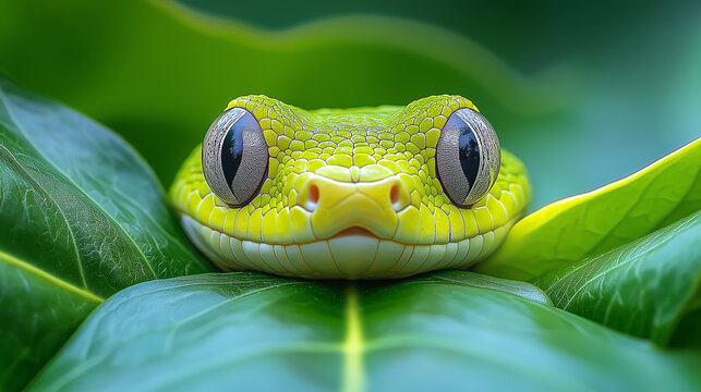 Green tree snake.