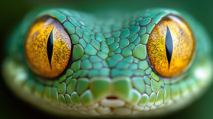 Fototapeta premium Green tree snake.
