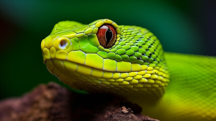 Fototapeta premium Green tree snake.