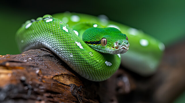 Green tree snake.