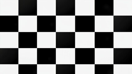 Abstract Black and White Checkerboard Pattern Background Texture
