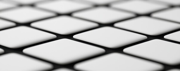 Abstract White Geometric Pattern Modern Minimalist Grid Clean Design Background Texture