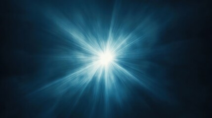 Celestial Radiance: A Burst of Light in Deep Blue