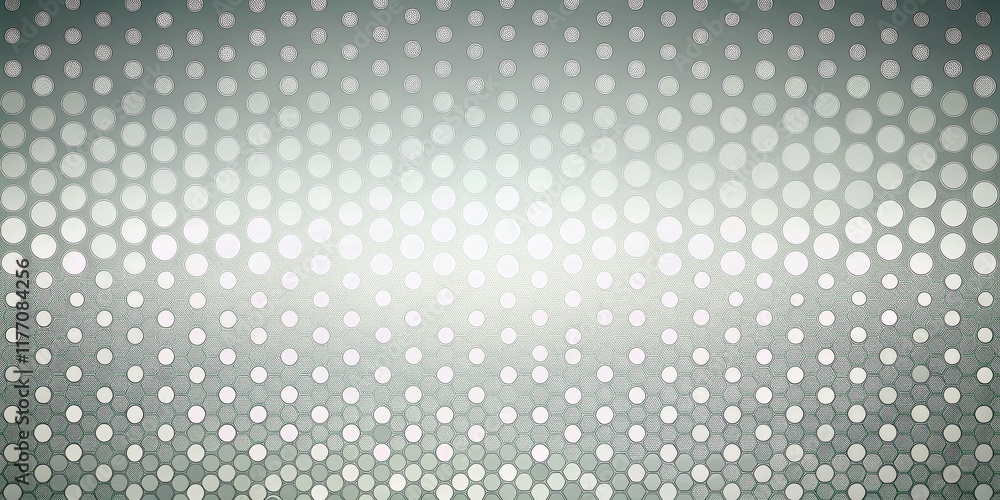 Poster abstract gray halftone background with gradient white polka dots - long exposure effect