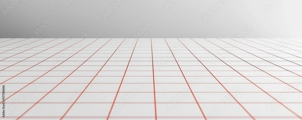 Poster White Grid Surface Geometric Pattern Minimalist Background Clean Design Empty Space Modern Texture