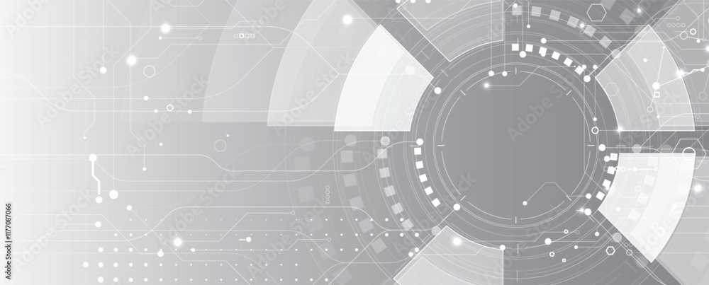 Aufkleber abstract technology background. vector art.
