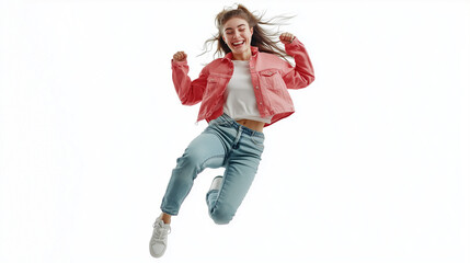 woman-jumping-mid-air-white-background-8k-clenched-fists-smiling-casual-clothing-studio-lighting-clean-shot