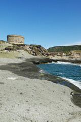 Tower de su Putu in Bosa Marina, Sardinia, Italy
