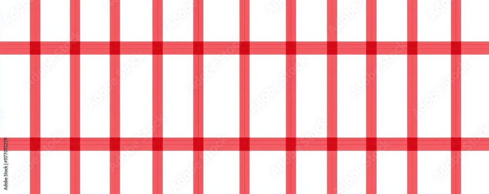 Poster seamless red and white gingham pattern classic checkered texture background for design projects
