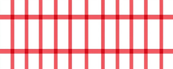 Seamless Red and White Gingham Pattern Classic Checkered Texture Background for Design Projects