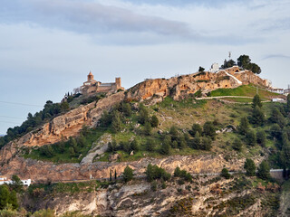 Iznajar village. Mountain village surrounded by the Iznajar Reservoir. Parish of Santiago Apostol....