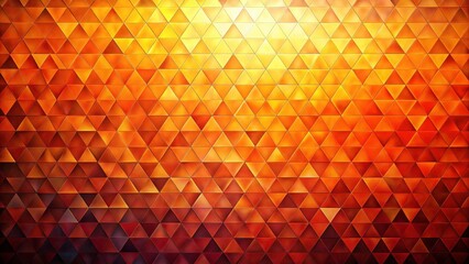 Abstract Orange Gradient Triangle Mosaic Background - Minimalist Generative AI Art