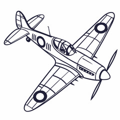 illustration of airplane