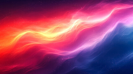 Obraz premium Cosmic Dreamscape: Vibrant Nebula in a Surreal Galaxy. Ethereal Colors and Dynamic Light Flow. Abstract Space Art