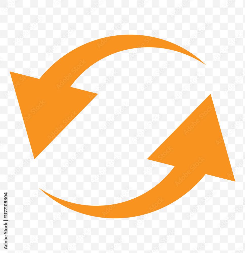 Poster refresh arrow icon transparent. refresh sign png. reload, reset, icon. repeat, recycling sign. circu