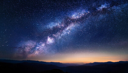 cosmic night sky with stars and galactic clouds astronomy heritage