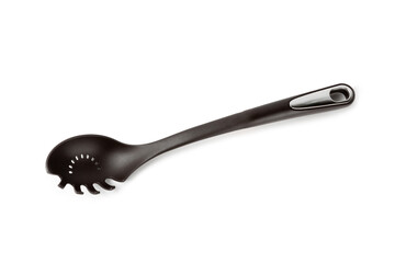 Kitchen utensils.Kitchen tools set isolated on white background. Banner design.Home kitchen utensils.Food preparation tools.Spatulas, meat tongs and spoons.