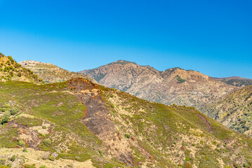 Roghudi e Ghorio viste dal versante di Gallicianò