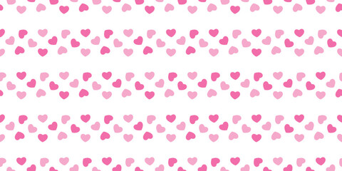 heart seamless pattern valentine vector pink tile background gift wrapping paper repeat wallpaper cartoon doodle red illustration design isolated