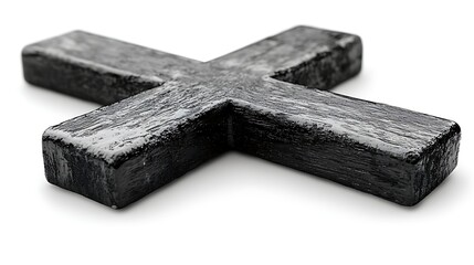 Vintage-style cross with ornate gold patterns and richly detailed craftsmanship