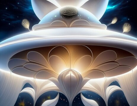 Alien themed images. Alien, ufo, flying disk, flying eye, robot, spaceship, technology. With artificial intelligence software.