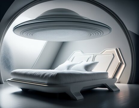 Alien themed images. Alien, ufo, flying disk, flying eye, robot, spaceship, technology. With artificial intelligence software.