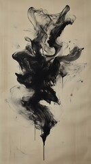 Abstract ink clouds suspended in water, blending into ethereal swirling forms.