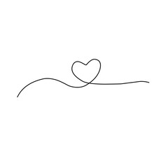 draw one heart line