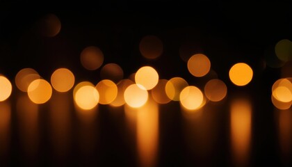 Golden Night Lights: Abstract Bokeh Photography