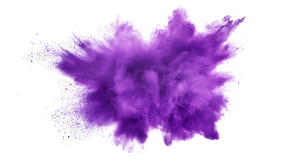 Fototapeta premium Dynamic Purple Burst, isolated on transparent background