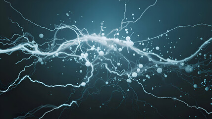 abstract background with smoke look alike brain neurons