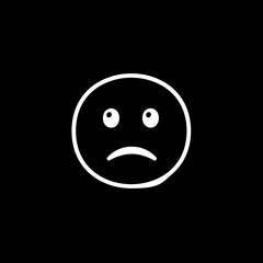 Fototapeta premium Sad Face Emoji 