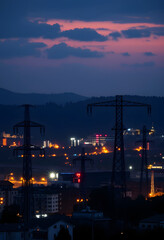 Rising prices and the energy crisis concept. Rising electricity prices worldwide due to the global crisis. Energy crisis that will affect Europe, enhance, with white tones