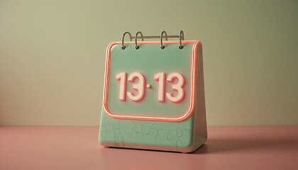 Retro Flip Clock Neon – Vintage Desk Timepiece