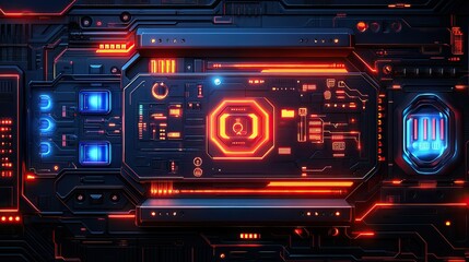 Obraz premium Abstract digital AI chat light blue background. Chatbot concept. GPT or Artificial Intelligence concept. Technology futuristic electric blue bg with neon abstract elements. Vector illustration