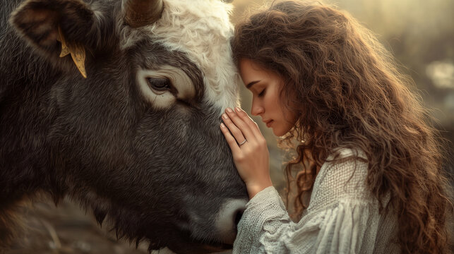 woman as zodiac sign Taurus