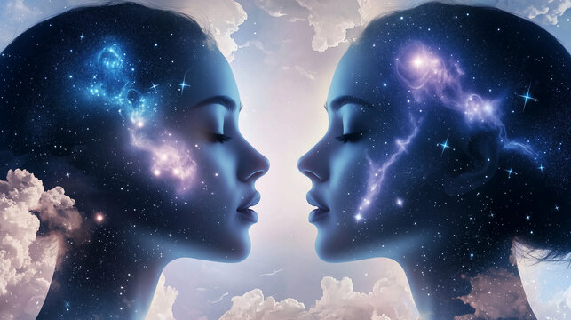woman as zodiac sign Gemini
