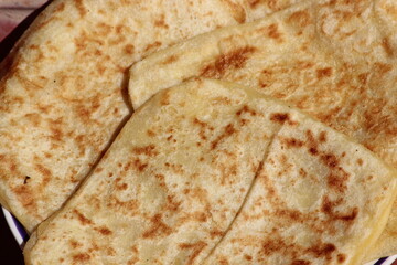 Msemmen Closeup, Traditional Moroccan flatbread