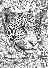 Fototapeta premium Jaguars Coloring Pages