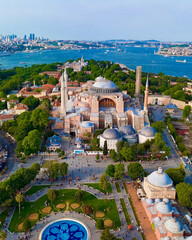 Naklejka premium hagia sophia mosque (Ayasofya Camii) fatih istanbul