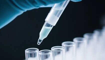 Precise Droplet: A Close-Up of Scientific Experimentation