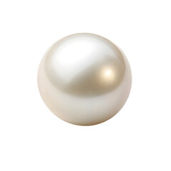Pearl gem on transparent background