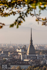 Obraz premium Landscape of Turin at sunset, Italy
