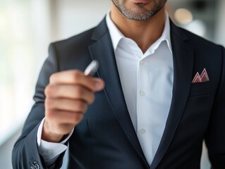 A business leader giving a presentation on strategies for economic recovery, focusing on rebuilding industries and job creation.