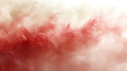 Abstract Red Floral Design With Soft Background