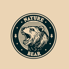 Bear Vintage Logo 