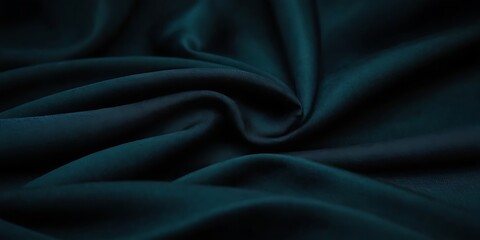 Obraz premium Smooth wavy black, red silk or satin fabric. Luxury concept. Dark elegant material texture. Background with space for design, text, product. Flat lay, top view