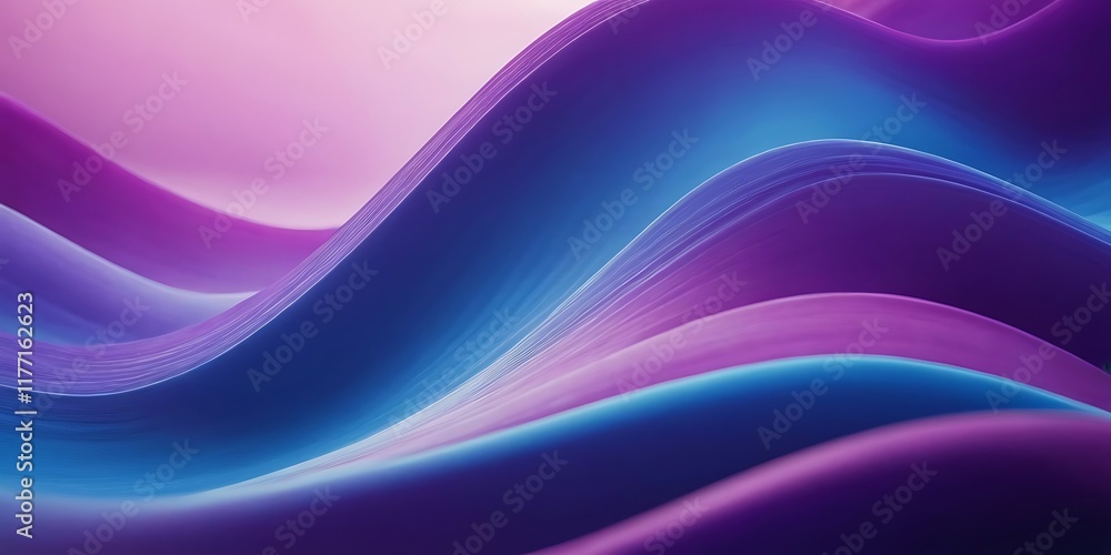 Fototapete Design an abstract background with overlapping wireless signal waves,Abstract template - blue tiles,abstract backgrounds, digitally generated image, colored background, science and technology, 