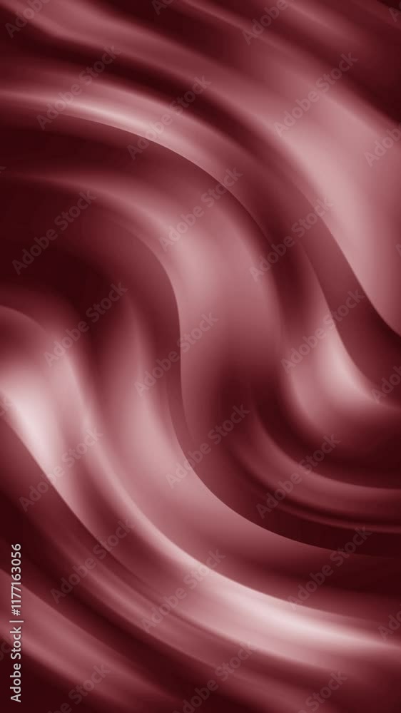 Poster wavy pattern evolving from a rich red gradient