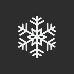snow line art logo vector illustration template icon graphic design